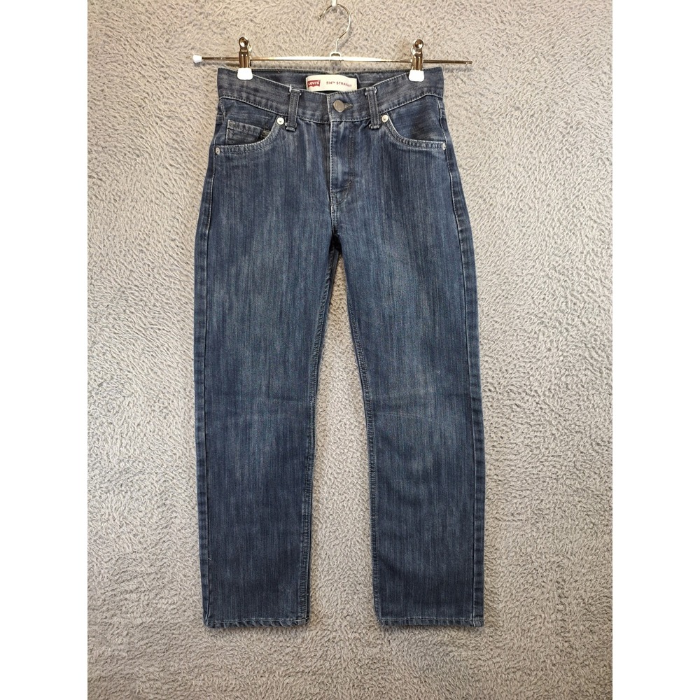 Levi's Jeans Boys 12Reg (Fits W25xL26) Blue 514 Straight Leg Denim Skater Casual